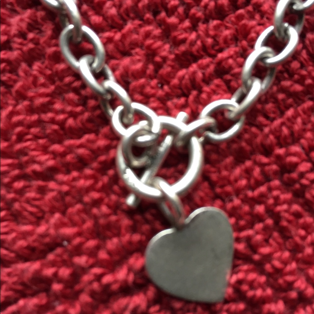 Sterling  silver heart  necklace